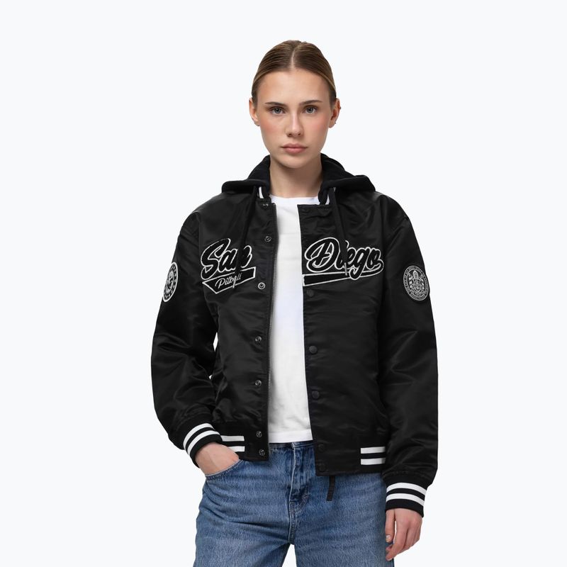Geacă pentru femei Pitbull Angela San Diego Hooded Varsity black 4