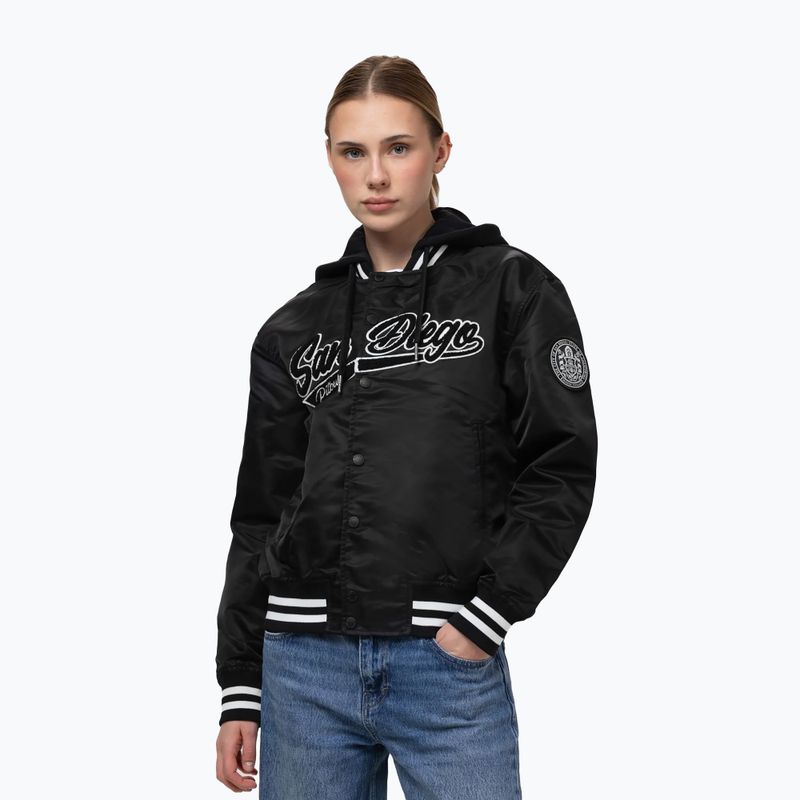 Geacă pentru femei Pitbull Angela San Diego Hooded Varsity black 5