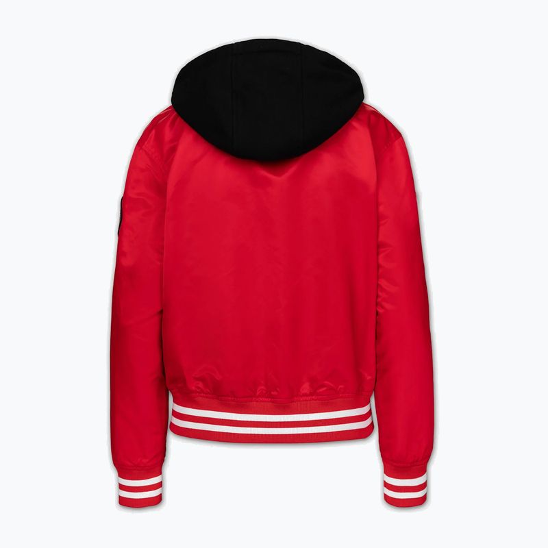 Geacă pentru femei Pitbull Angela San Diego Hooded Varsity fluo/red 7