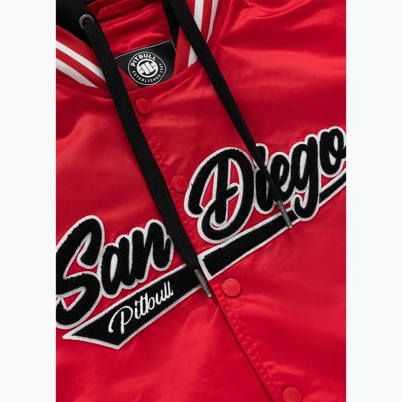 Geacă pentru femei Pitbull Angela San Diego Hooded Varsity fluo/red 10