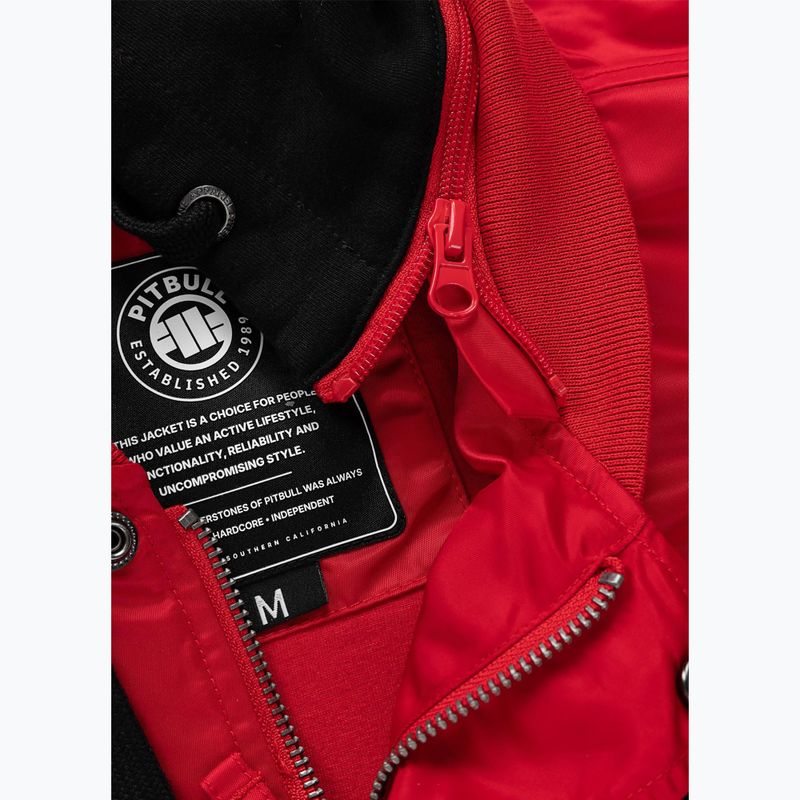 Geacă pentru femei Pitbull Angela San Diego Hooded Varsity fluo/red 13