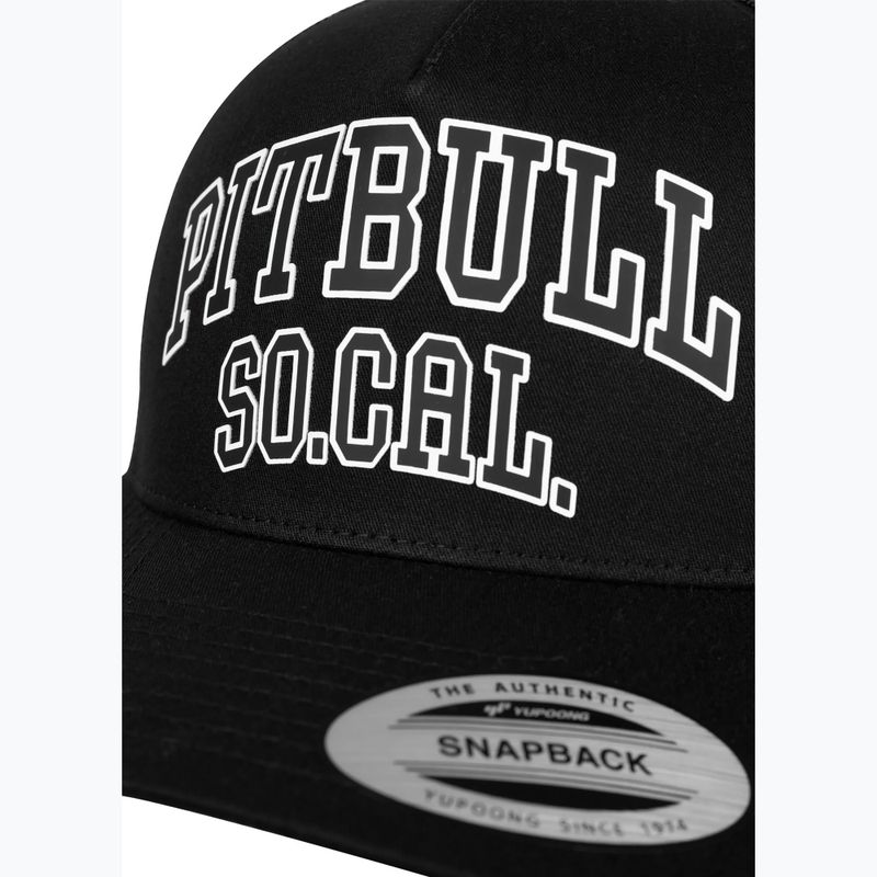 Șapcă de bărbați Pitbull "SO.CAL.” Retro Trucker negru/negru/alb 3