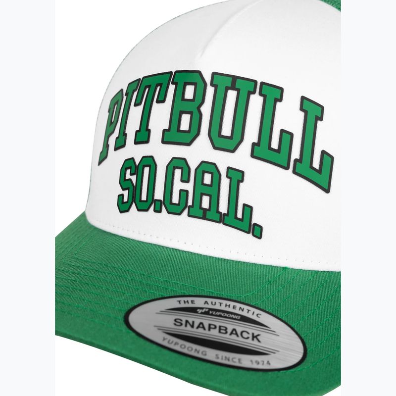 Șapcă de bărbați Pitbull "SO.CAL.” Retro Trucker verde/alb 3
