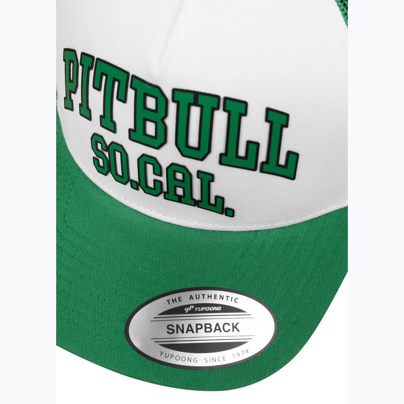 Șapcă de bărbați Pitbull "SO.CAL.” Retro Trucker verde/alb 4