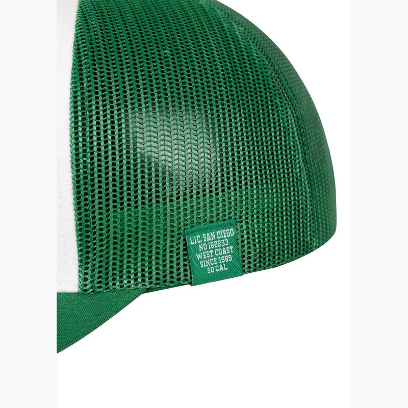 Șapcă de bărbați Pitbull "SO.CAL.” Retro Trucker verde/alb 5