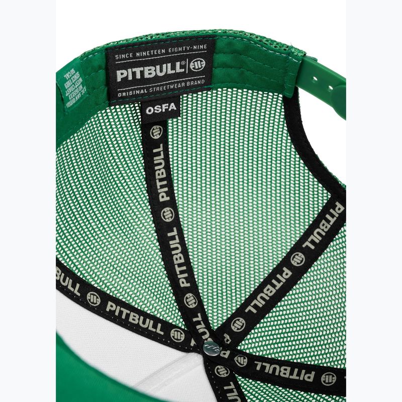 Șapcă de bărbați Pitbull "SO.CAL.” Retro Trucker verde/alb 7