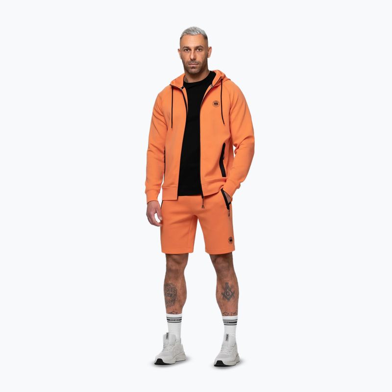 Bluză pentru bărbați Pitbull Dogwood Hooded Zip Sweatshirt fluo orange 2
