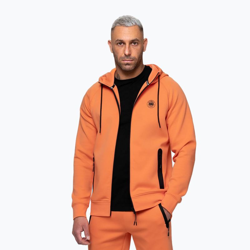 Bluză pentru bărbați Pitbull Dogwood Hooded Zip Sweatshirt fluo orange 4