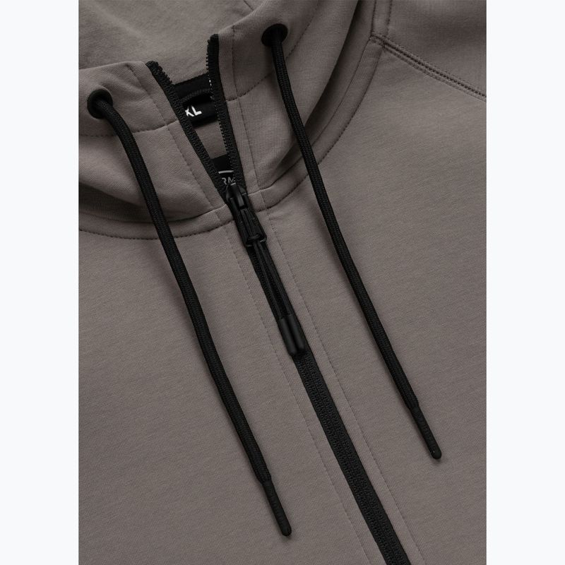 Bluză pentru bărbați Pitbull Dogwood Hooded Zip Sweatshirt taupe 7