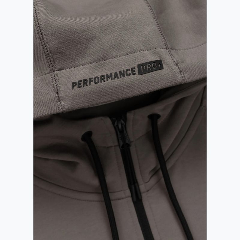 Bluză pentru bărbați Pitbull Dogwood Hooded Zip Sweatshirt taupe 10