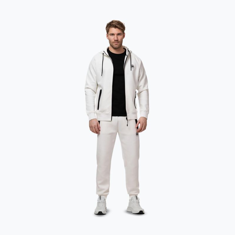 Bluză pentru bărbați Pitbull Dogwood Hooded Zip Sweatshirt off white 2