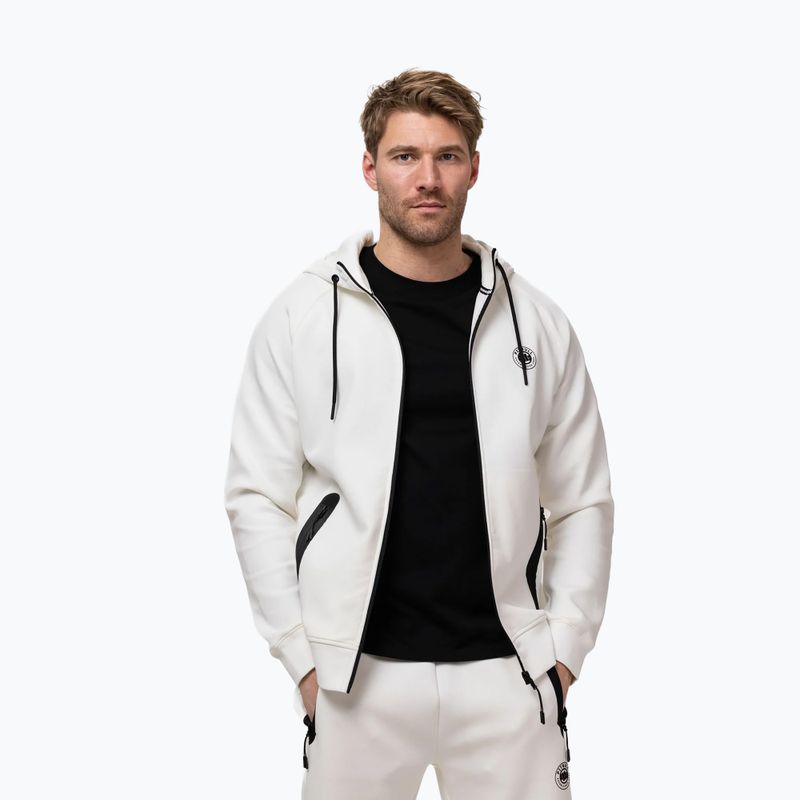 Bluză pentru bărbați Pitbull Dogwood Hooded Zip Sweatshirt off white 4