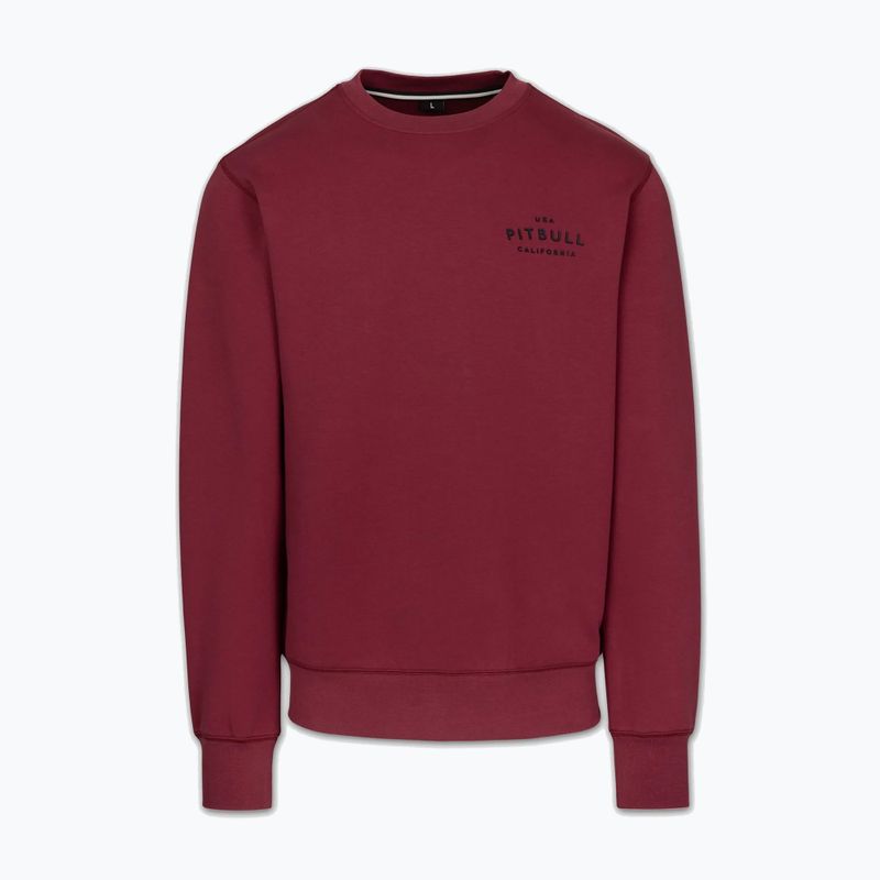 Bluză pentru bărbați Pitbull Sampson Crewneck Sweatshirt burgundy 5