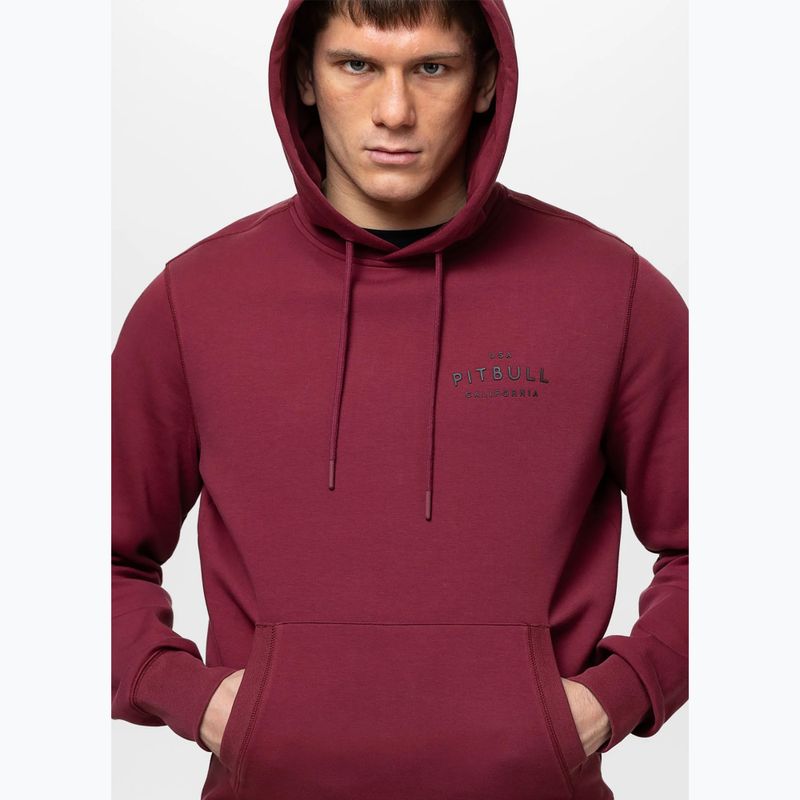 Bluză pentru bărbați Pitbull Sampson Hooded Sweatshirt burgundy 6