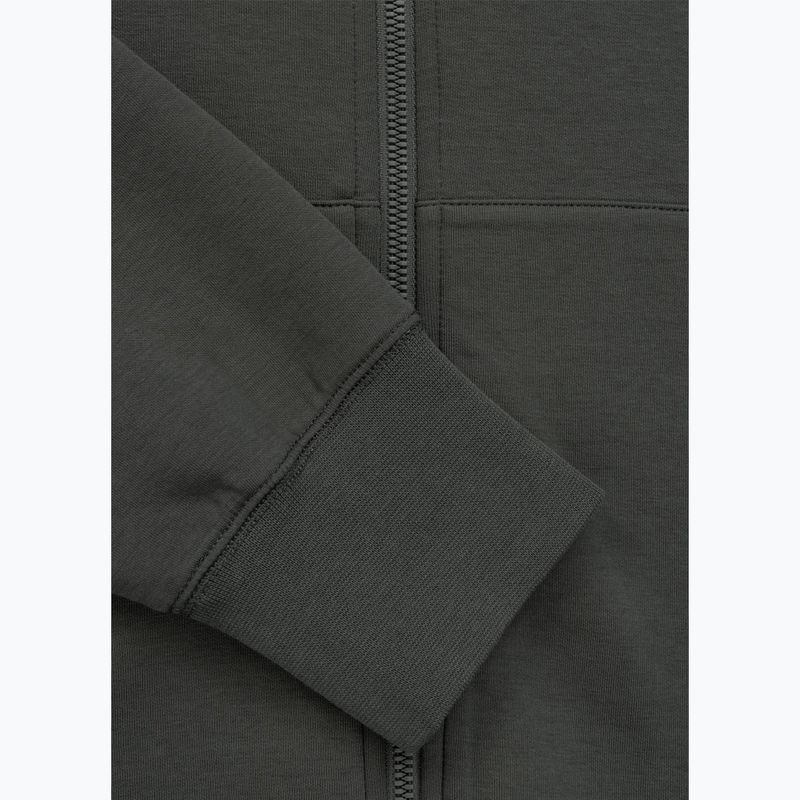 Bluză pentru bărbați Pitbull Sampson Hooded Zip Sweatshirt grey/green 10