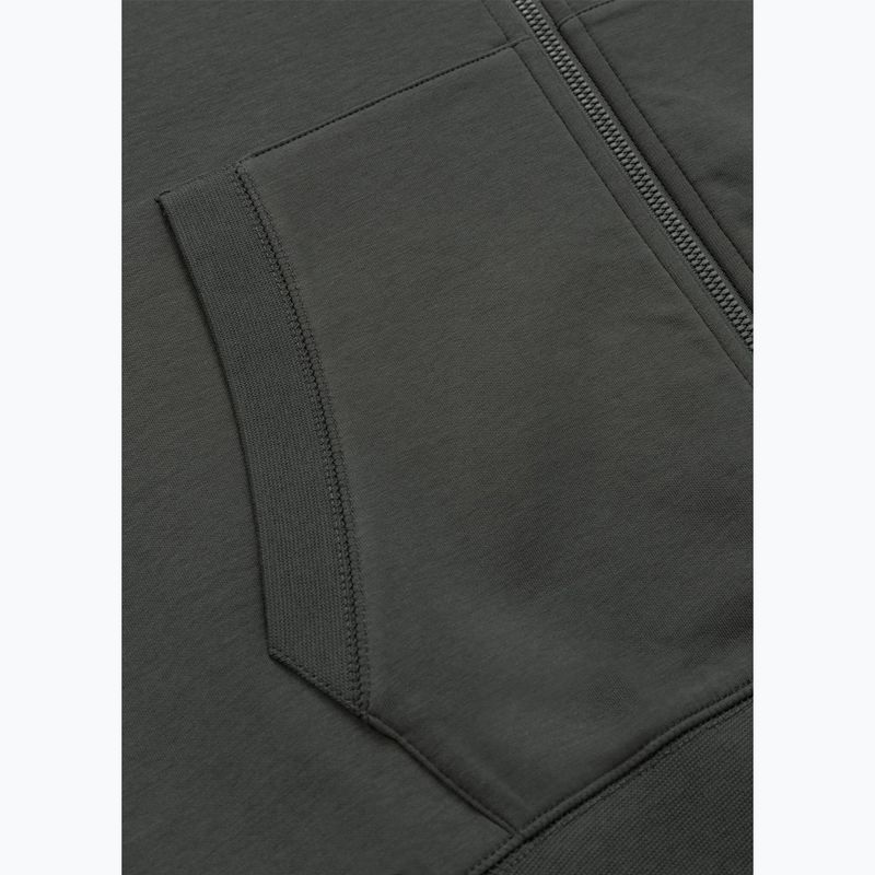 Bluză pentru bărbați Pitbull Sampson Hooded Zip Sweatshirt grey/green 11