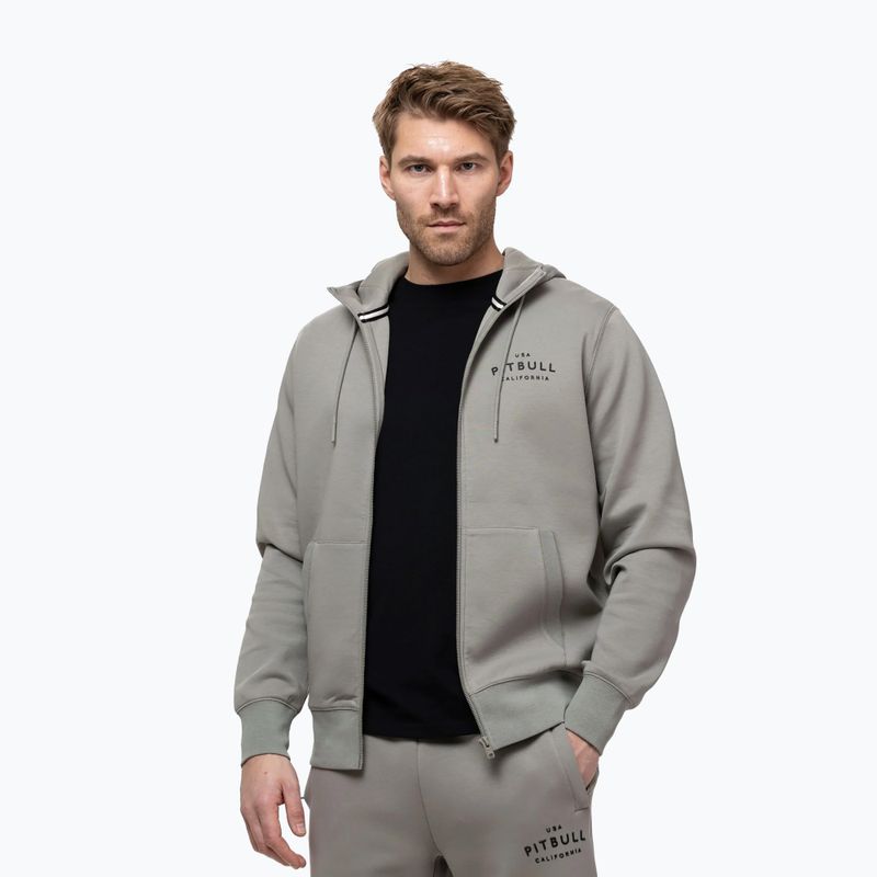 Bluză pentru bărbați Pitbull Sampson Hooded Zip Sweatshirt grey/harbour 4