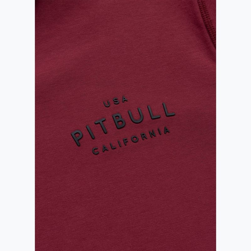 Bluză pentru bărbați Pitbull Sampson Hooded Zip Sweatshirt burgundy 11