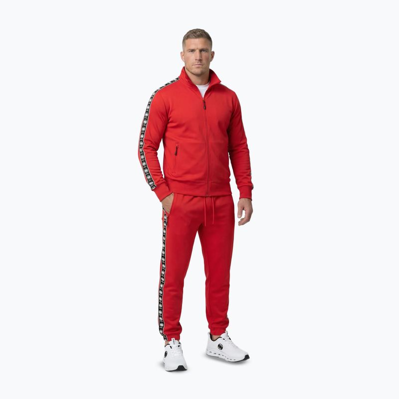 Bluză pentru bărbați Pitbull Track Jacket Powers fluo/red 2