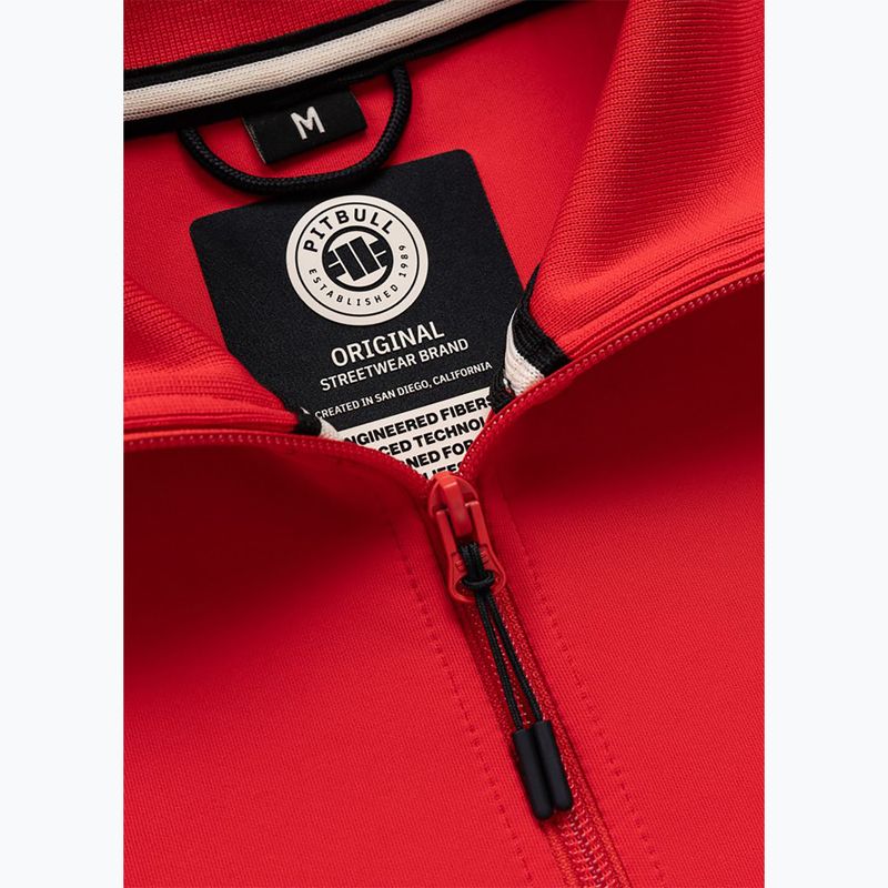 Bluză pentru bărbați Pitbull Track Jacket Powers fluo/red 5