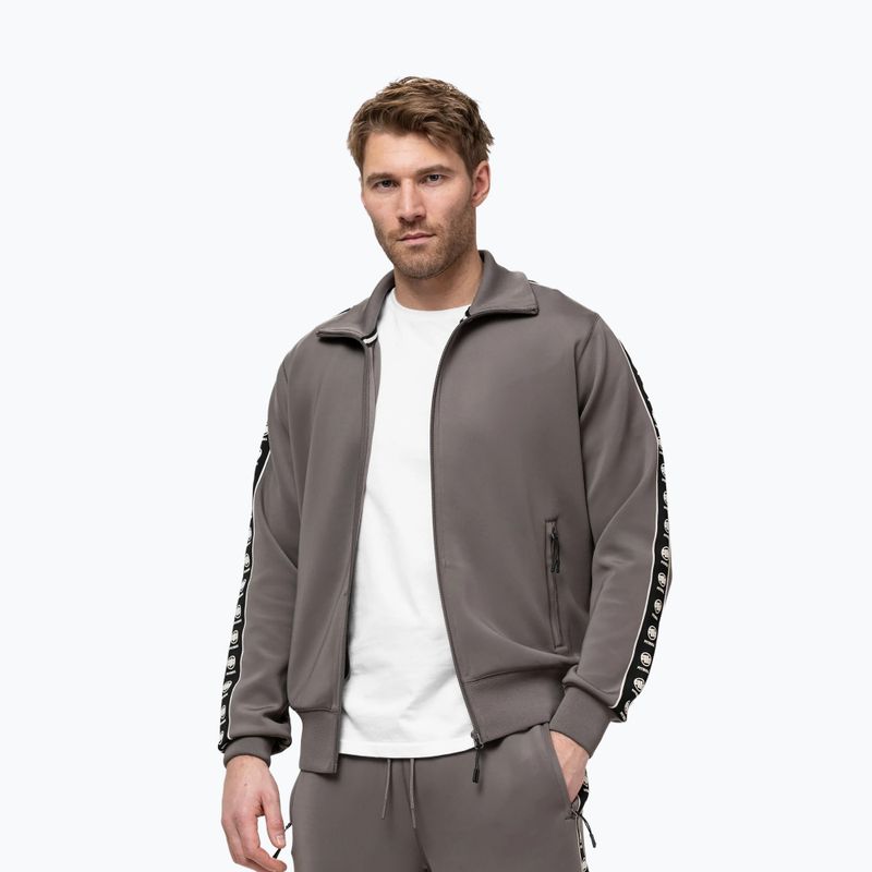 Bluză pentru bărbați Pitbull Track Jacket Powers taupe 4