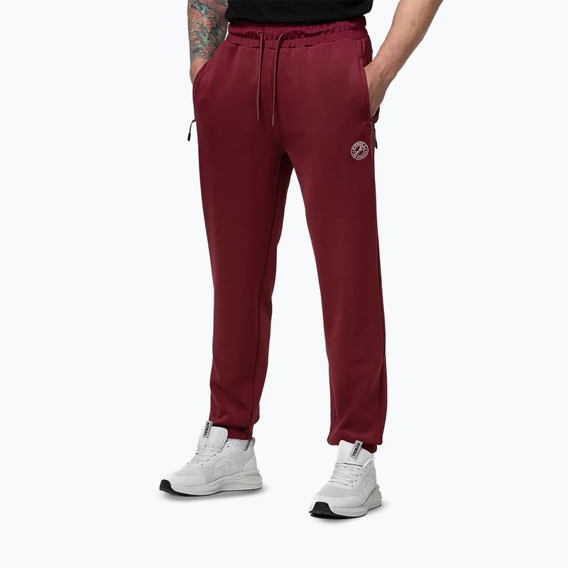 Pantaloni pentru bărbați Pitbull Track San Diego burgundy 4