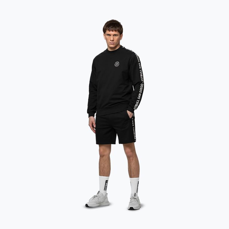 Bluză pentru bărbați Pitbull Tape Parker Crewneck black 2
