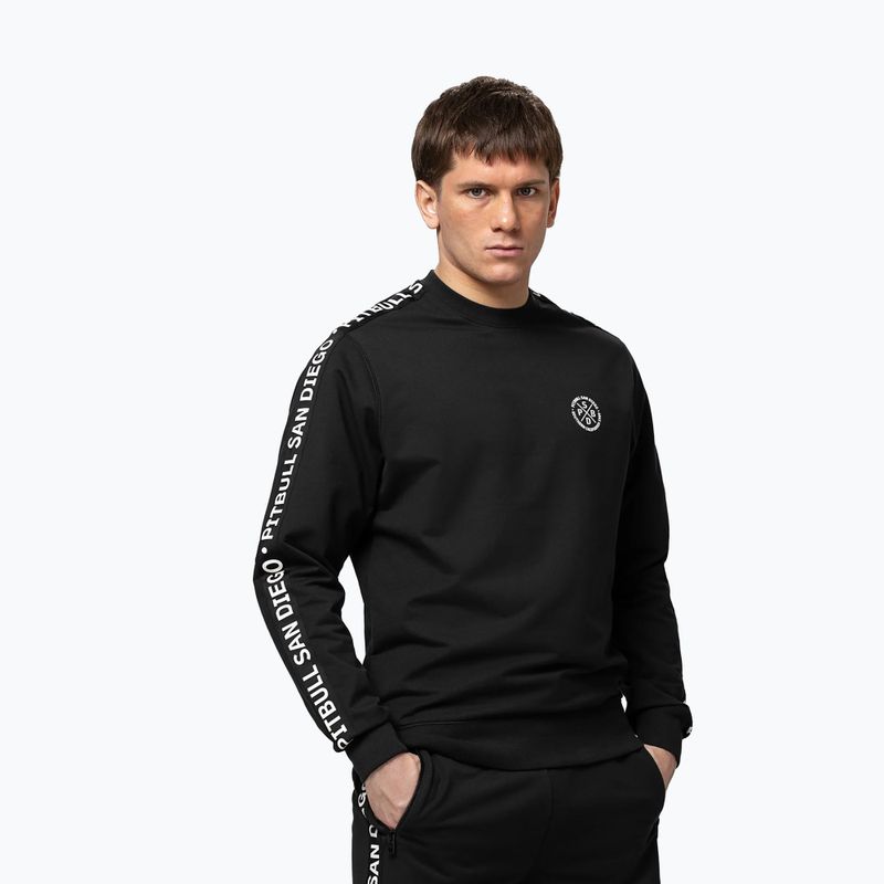Bluză pentru bărbați Pitbull Tape Parker Crewneck black 4