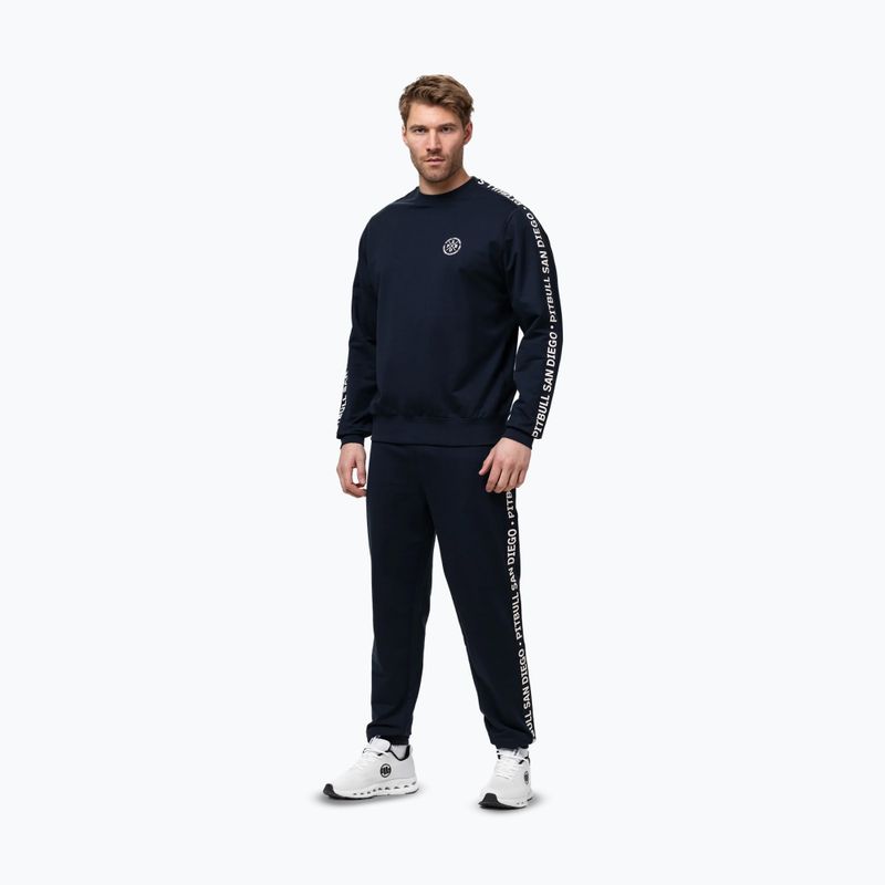 Bluză pentru bărbați Pitbull Tape Parker Crewneck dark navy 2