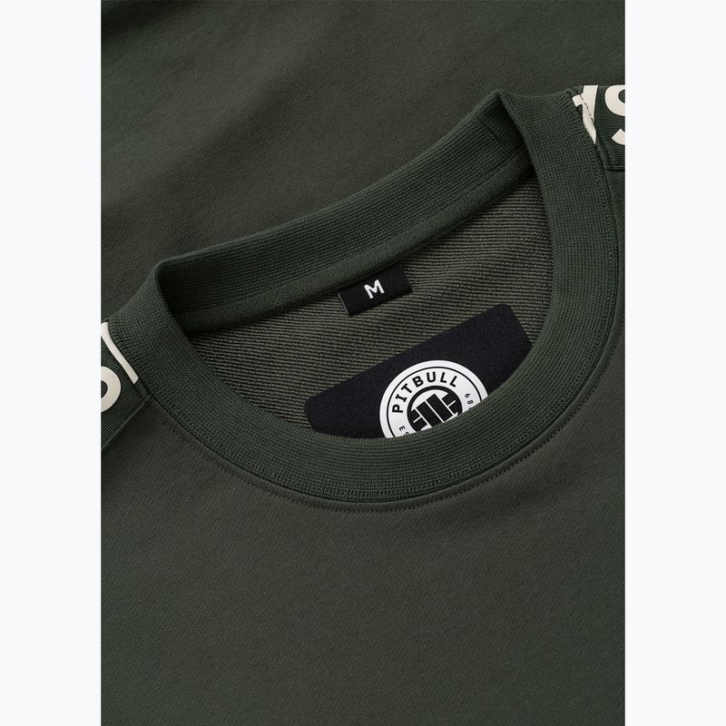 Bluză pentru bărbați Pitbull Tape Parker Crewneck old green 7
