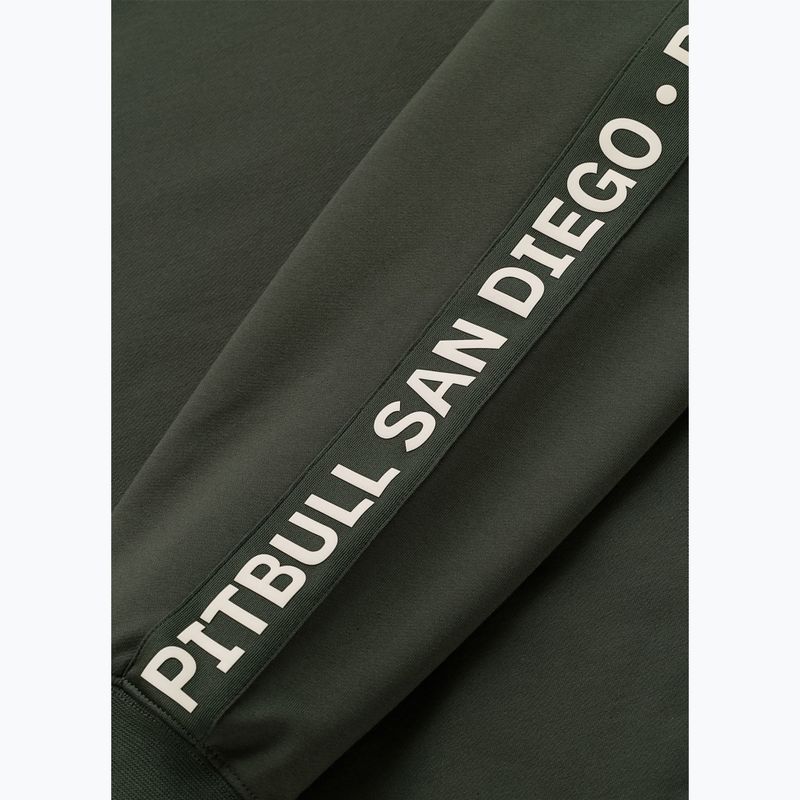 Bluză pentru bărbați Pitbull Tape Parker Crewneck old green 9