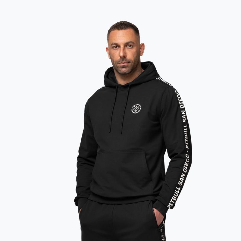 Bluză pentru bărbați Pitbull Tape Parker Hooded black 4