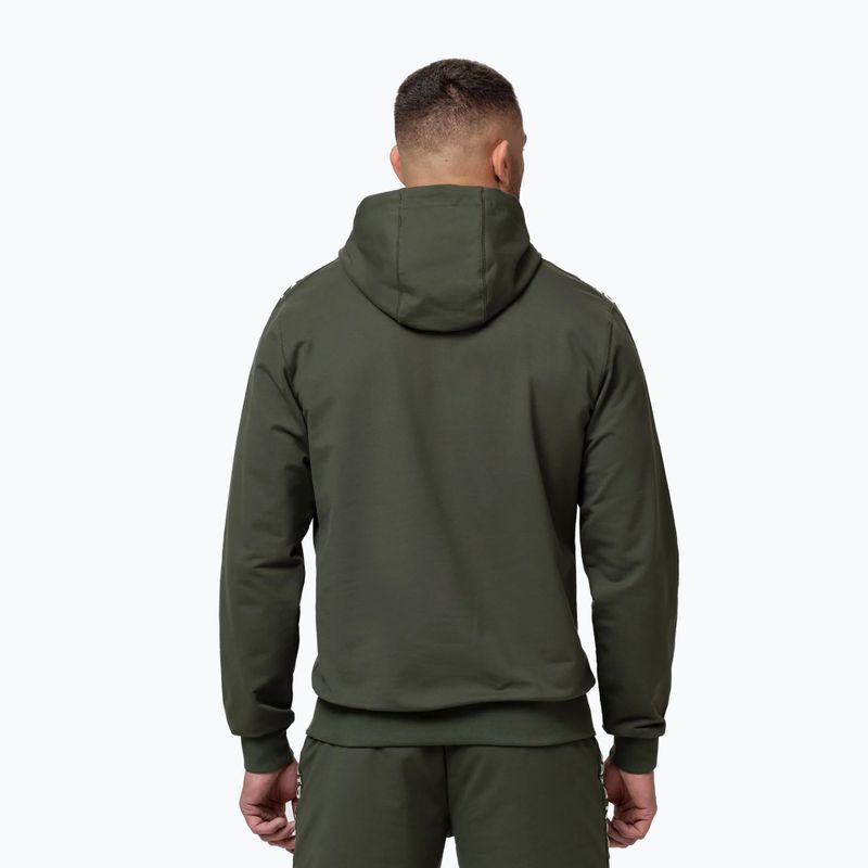 Bluză pentru bărbați Pitbull Tape Parker Hooded old green 3
