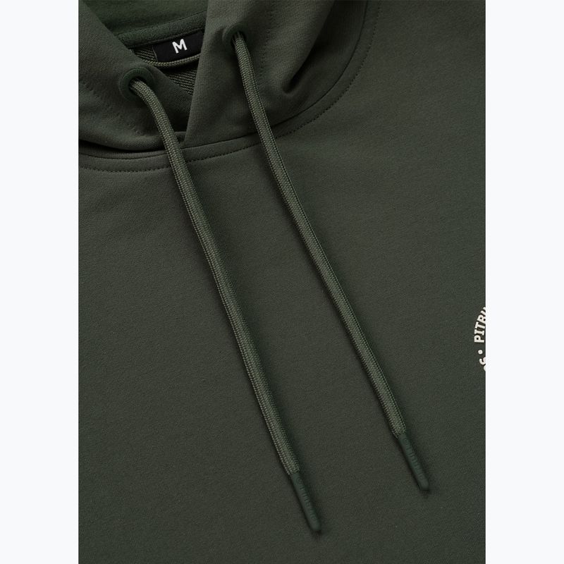 Bluză pentru bărbați Pitbull Tape Parker Hooded old green 7