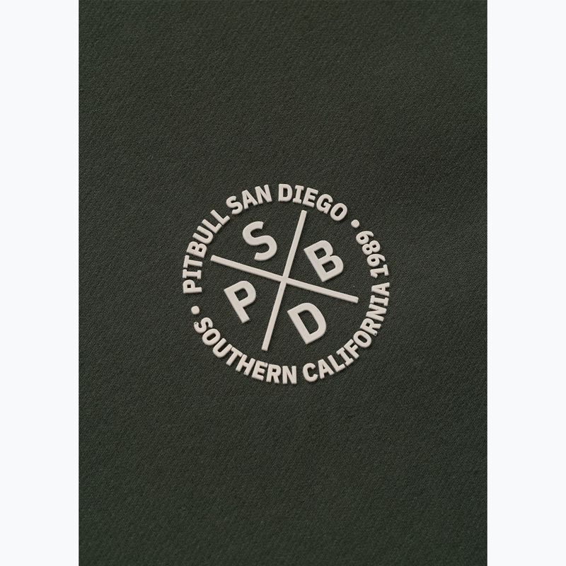 Bluză pentru bărbați Pitbull Tape Parker Hooded old green 10