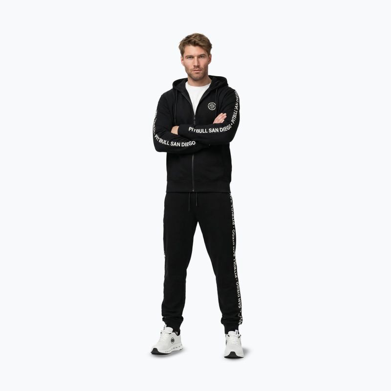 Bluză pentru bărbați Pitbull Tape Parker Hooded Zip black 2