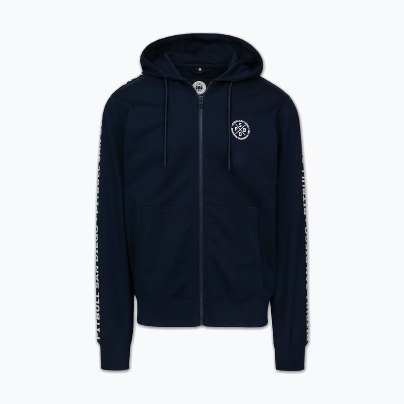 Bluză pentru bărbați Pitbull Tape Parker Hooded Zip dark navy 5