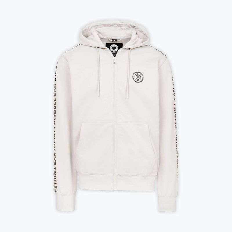 Bluză pentru bărbați Pitbull Tape Parker Hooded Zip off white 3