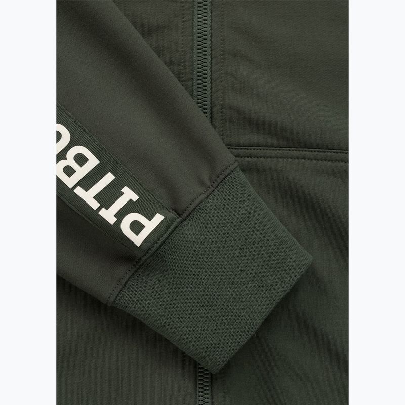 Bluză pentru bărbați Pitbull Tape Parker Hooded Zip old green 10