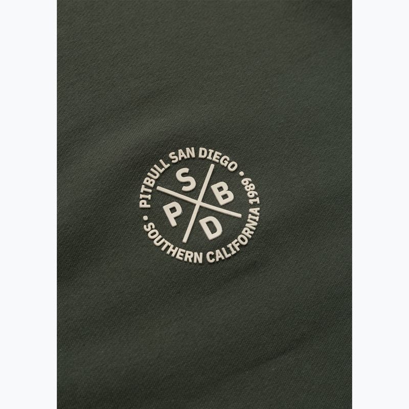 Bluză pentru bărbați Pitbull Tape Parker Hooded Zip old green 13