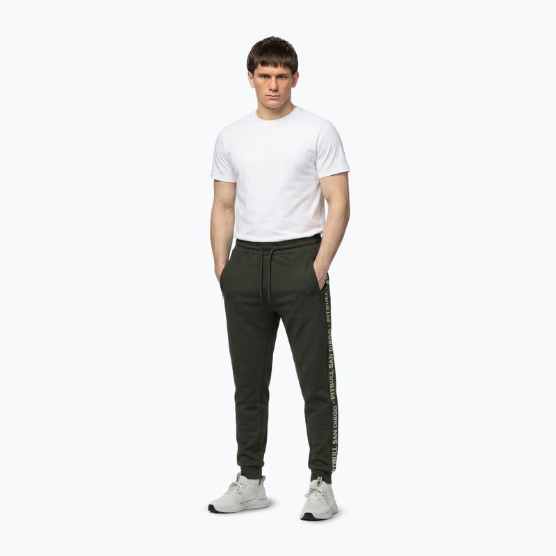 Pantaloni pentru bărbați Pitbull Tape Parker Jogging old green 2