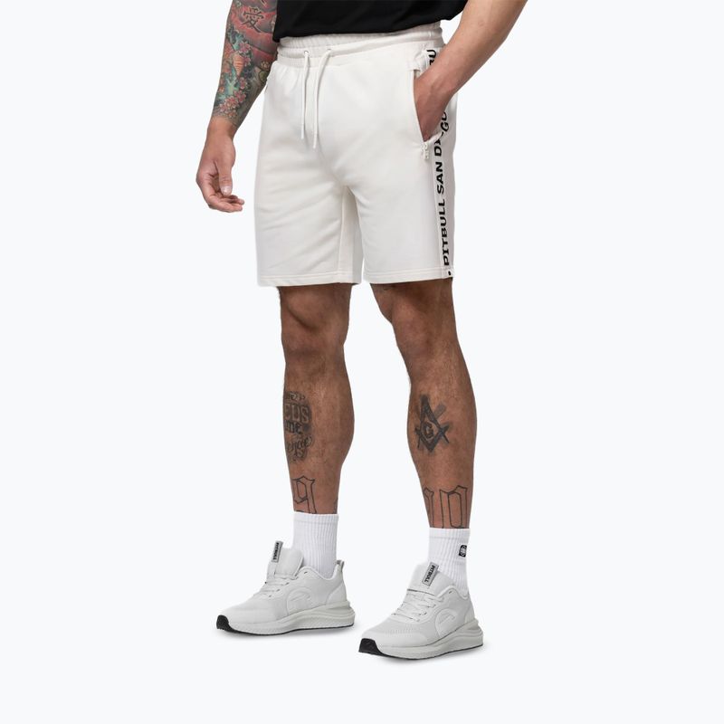 Pantaloni scurți pentru bărbați Pitbull Tape Parker off white 5