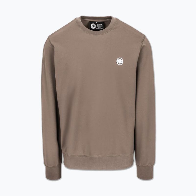 Bluză pentru bărbați Pitbull Nugget Small Logo Crewneck brown savana 5