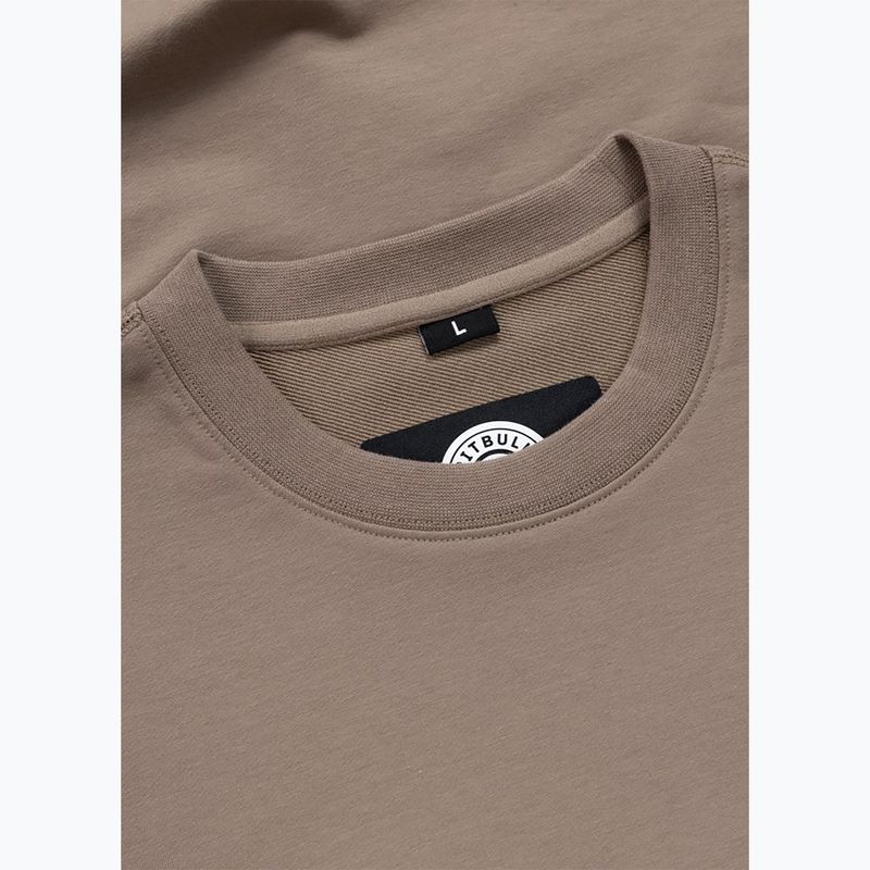 Bluză pentru bărbați Pitbull Nugget Small Logo Crewneck brown savana 7