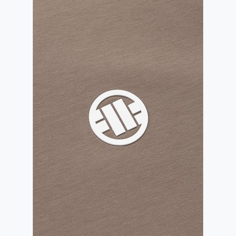 Bluză pentru bărbați Pitbull Nugget Small Logo Crewneck brown savana 9