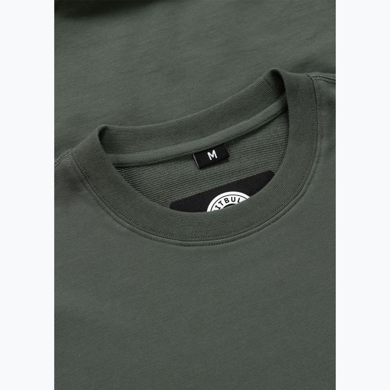 Bluză pentru bărbați Pitbull Nugget Small Logo Crewneck sage green 6