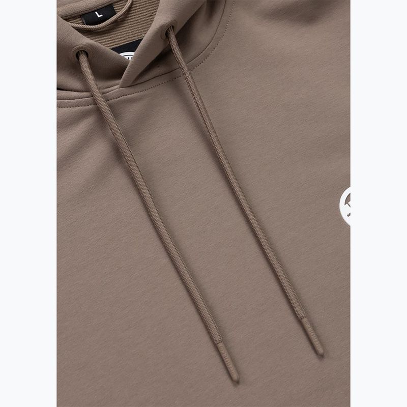 Bluză pentru bărbați Pitbull Nugget Small Logo Hooded brown savana 7