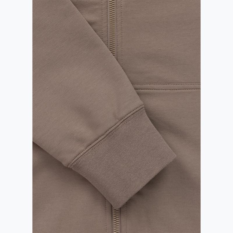 Bluză pentru bărbați Pitbull Nugget Small Logo Hooded Zip brown savana 8