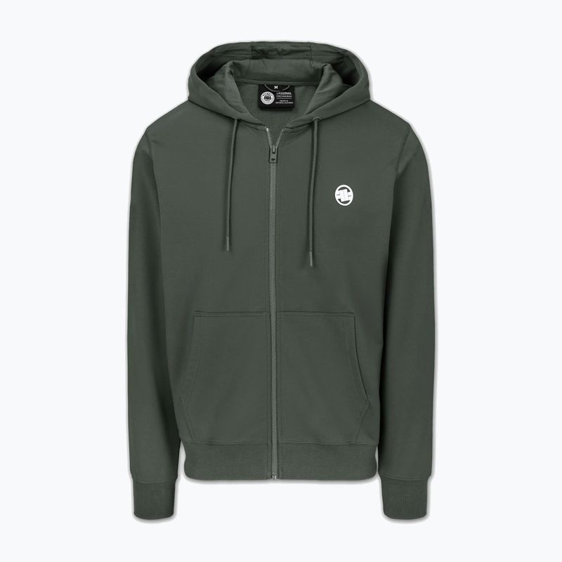Bluză pentru bărbați Pitbull Nugget Small Logo Hooded Zip sage green 5