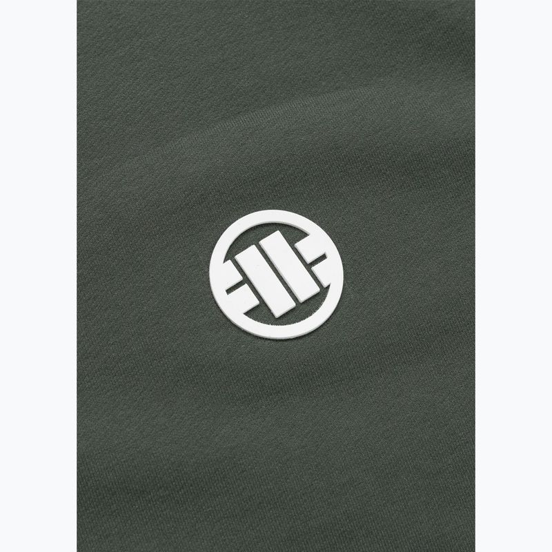 Bluză pentru bărbați Pitbull Nugget Small Logo Hooded Zip sage green 10